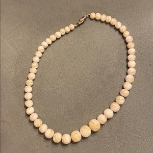 White pearl like necklace